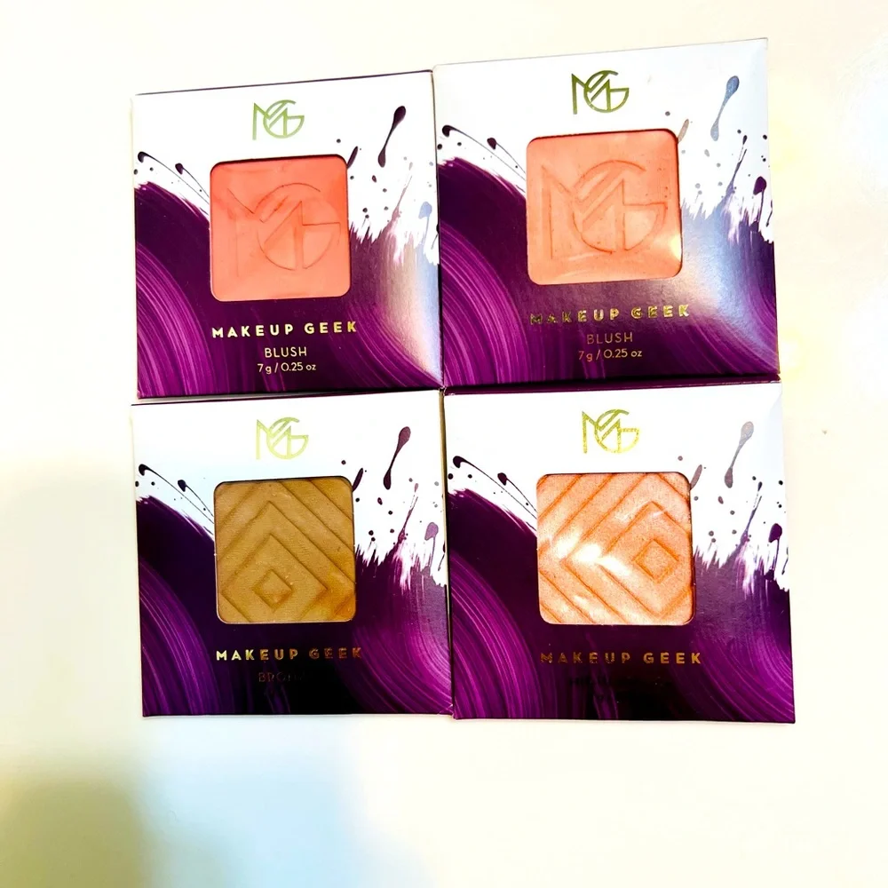 Blushes,highlighter and bronzer bundle by Makeup Geek